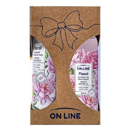 On Line Zestaw Floral Peony & Rose (Balsam do Ciała + Żel pod Prysznic)