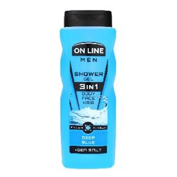 On Line żel pod prysznic 3w1 deep blue męski 410ml