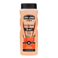 On Line żel pod prysznic 3w1 męski spicy orange 410ml