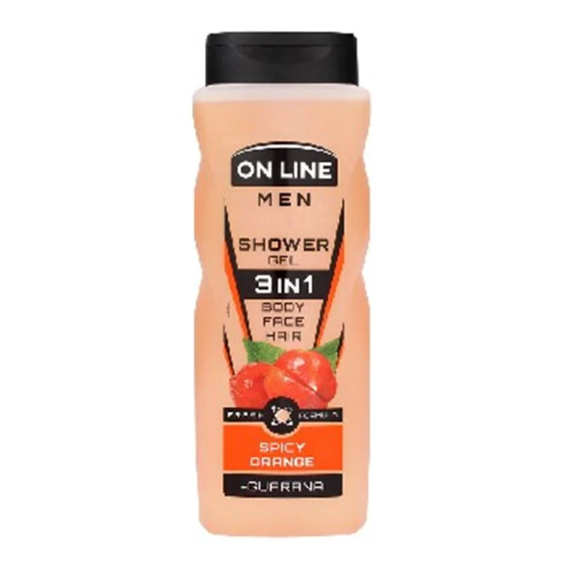 On Line żel pod prysznic 3w1 męski spicy orange 410ml