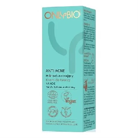 Only Bio Anti Acne Mikrozłuszczający krem do twarzy na noc 50ml