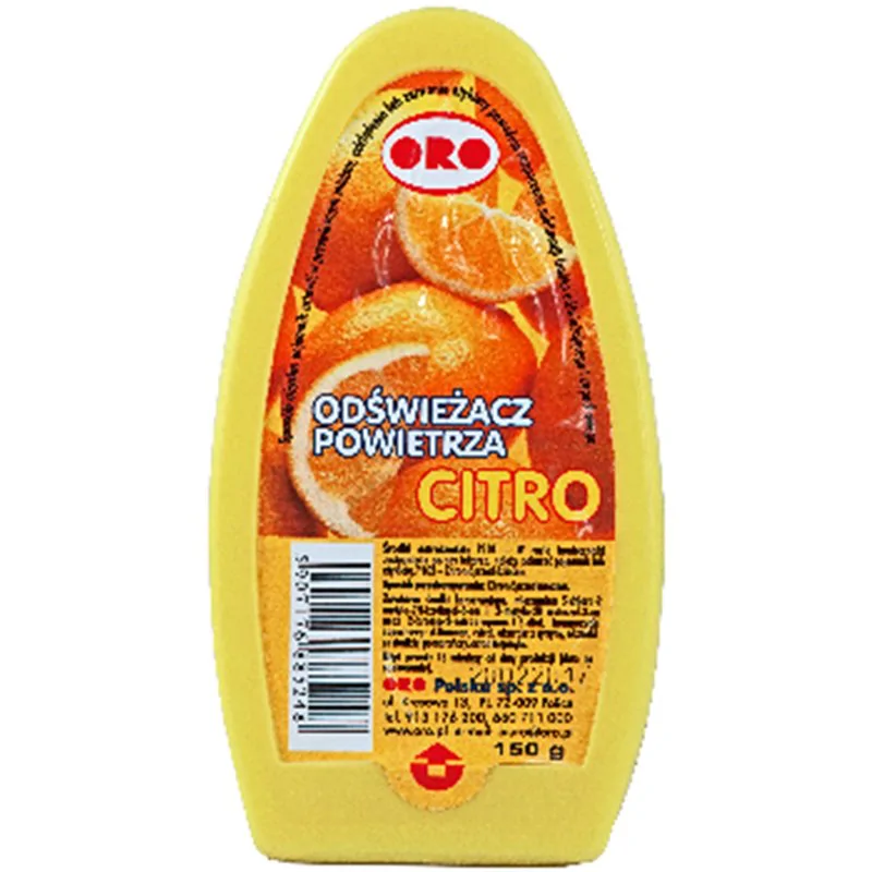 Oro odświeżacz powietrza w żelu cytrynowy 150 gram