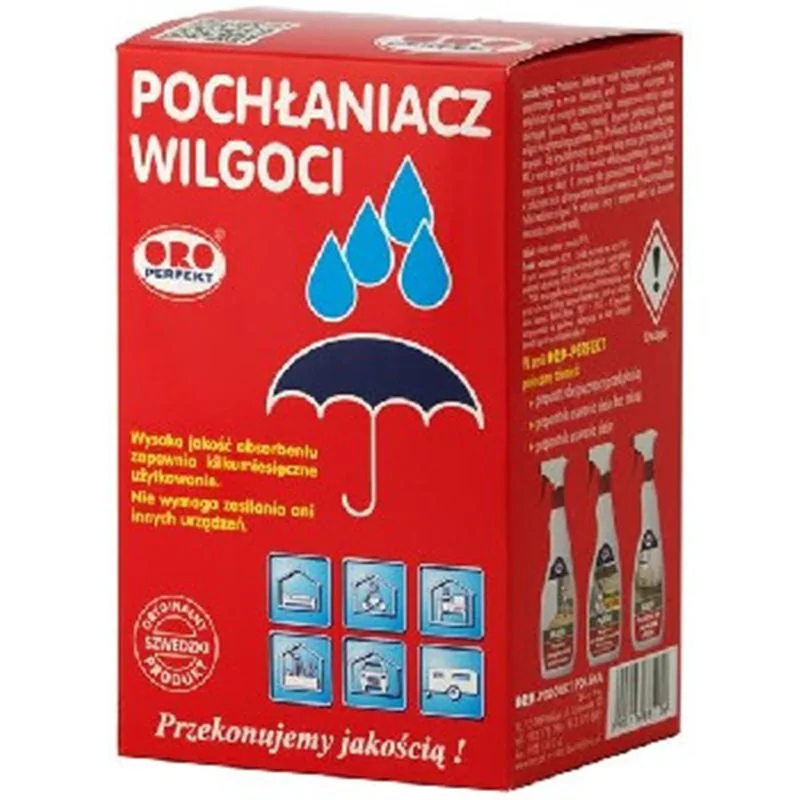 Oro Perfekt POCHŁANIACZ WILGOCI pojemnik + zapas 450 gram