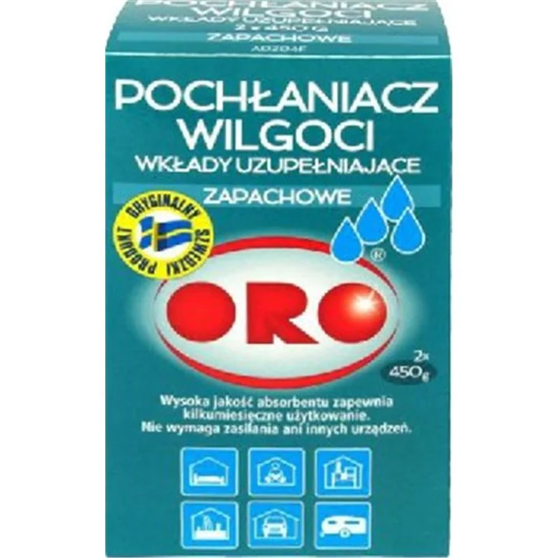 Oro pochłaniacz wilgoci zapachowy zapas kartonik 2x450G