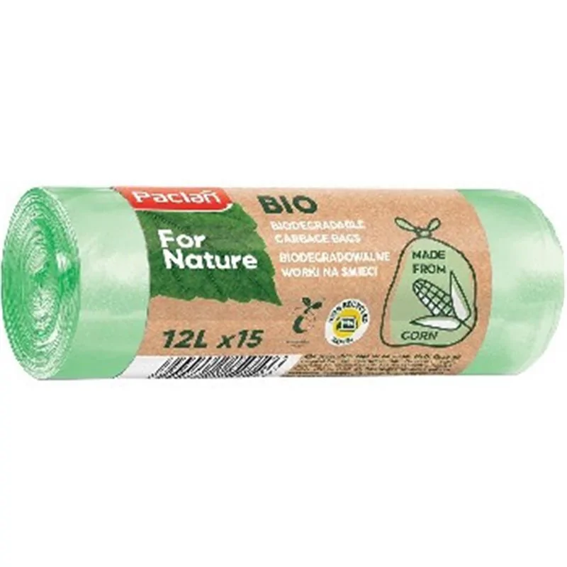 Paclan for Nature worki na śmieci biodegradowalne 12l 15szt