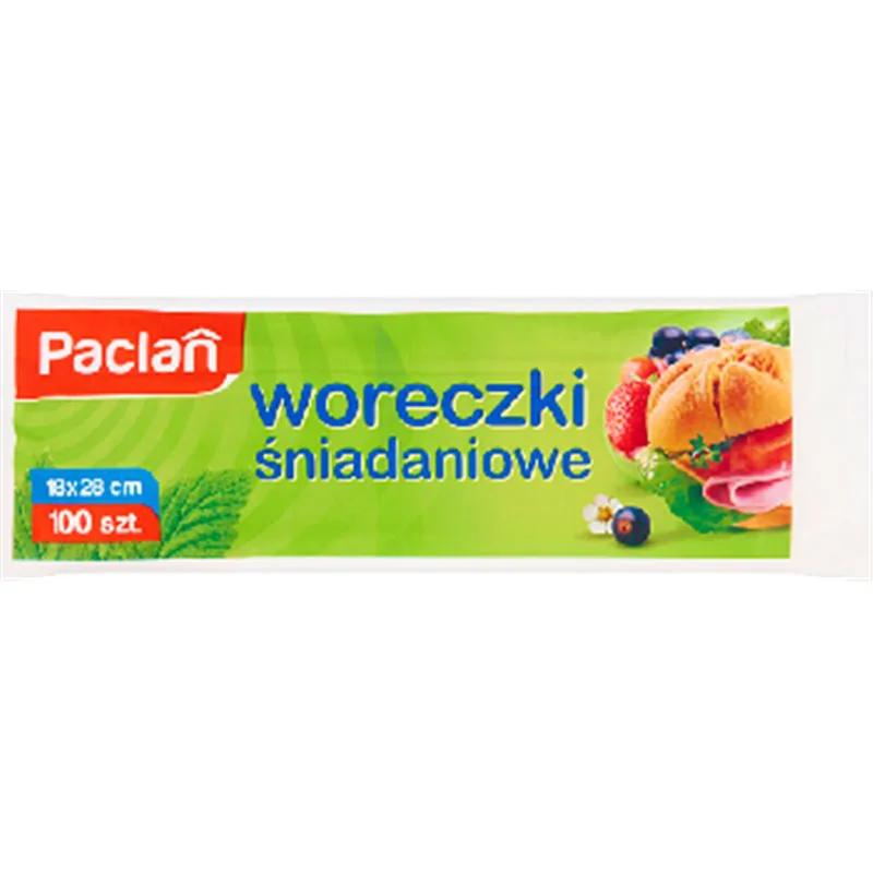 Paclan Woreczki śniadaniowe 18 x 28 cm 100 sztuk