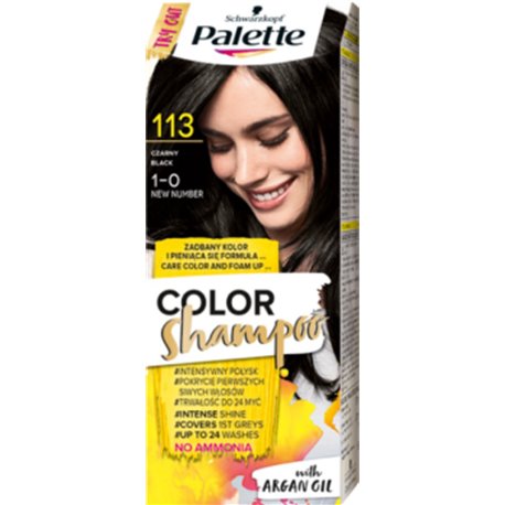 Palette Color Shampoo Szampon koloryzujący Czarny 113