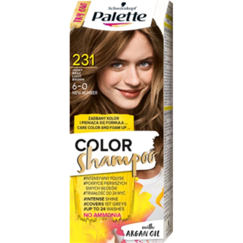 Palette Color Shampoo Szampon koloryzujący Jasny Brąz 231
