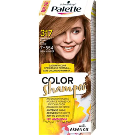 Palette Color Shampoo Szampon koloryzujący Orzechowy Blond 317
