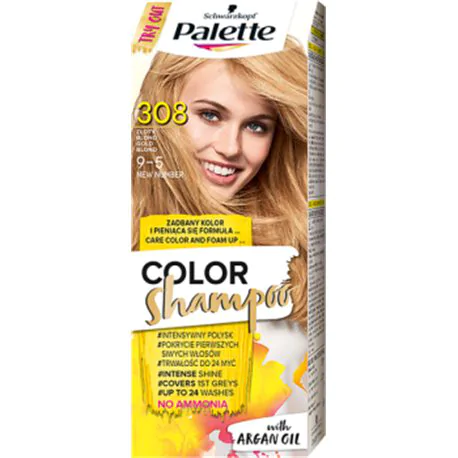 Palette Color Shampoo Szampon koloryzujący Złoty Blond 308
