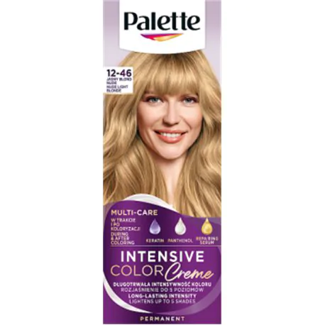 Palette Farba do włosów Intensive Color Creme Jasny Blond Nude BW12 12-46