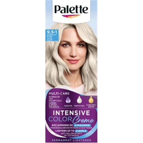 Palette Farba do włosów Intensive Color Creme Srebrzysty Blond C9 (9.5 -1)