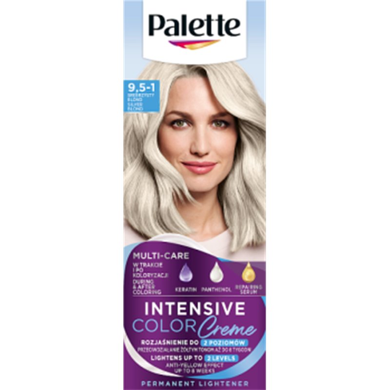 Palette Farba do włosów Intensive Color Creme Srebrzysty Blond C9 (9.5 -1)