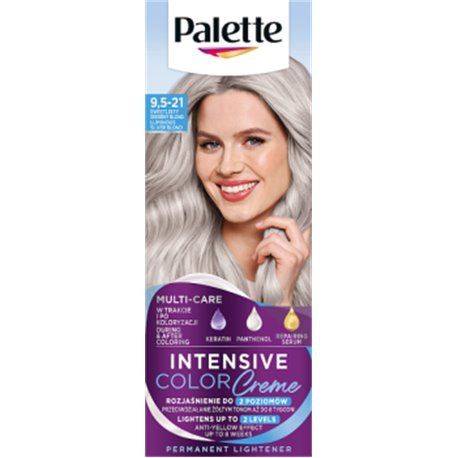 Palette Intensive Color Creme Farba do włosów świetlisty srebrny blond 9.5-21