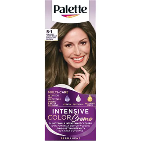 Palette Intensive Color Creme Farba do włosów w kremie 5-1 chłodny jasny brąz