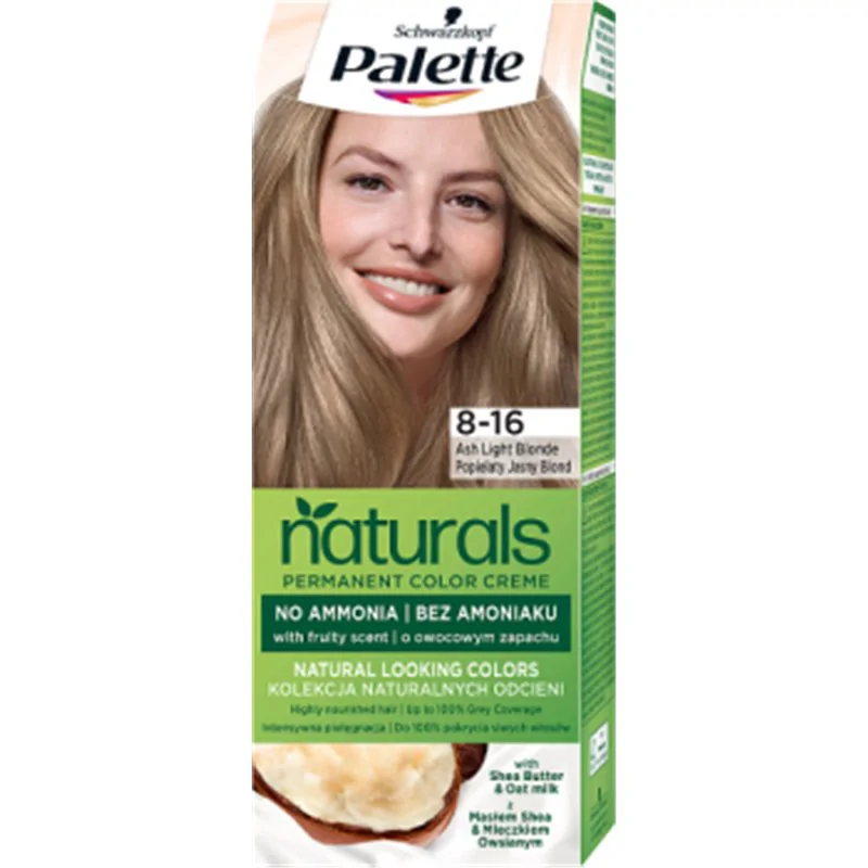 Palette Permanent Naturals Color Creme Farba do włosów 8-16 popielaty jasny blond