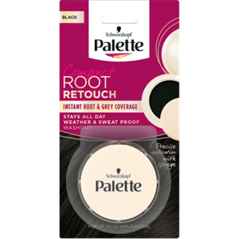 Palette Root Retouch Korektor do maskowania odrostów w pudrze 1.0 czarny 3 g