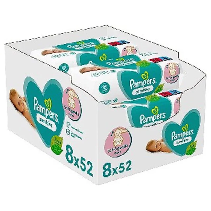 Pampers chusteczki Baby Sensitive 52szt x 8 sztuk