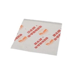 Papierowe opakownie koperta hamburger małe foliowane 200szt
