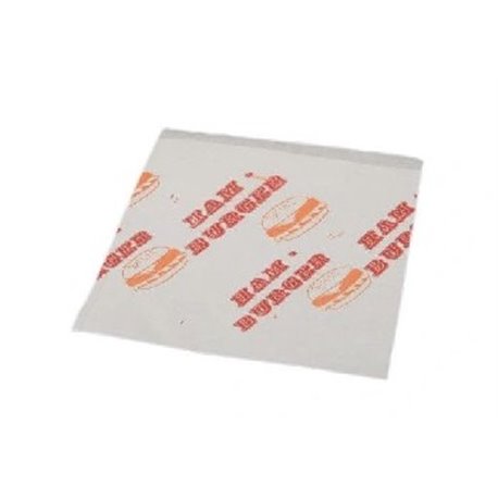 Papierowe opakownie koperta hamburger małe foliowane 200szt