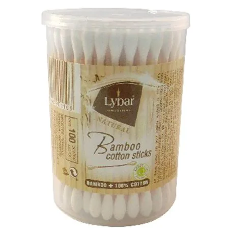 Patyczki bambusowe kosmetyczne Lybar Mattes 100 szt pudełko