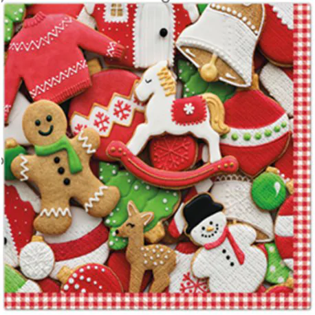 PAW serwetki świąteczne Gingerbread Clothes 33x33cm TL232700