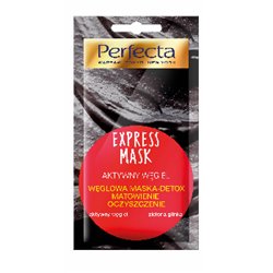 Perfecta Beauty Węglowa Maska Detox, Oczyszczanie i Matowienie