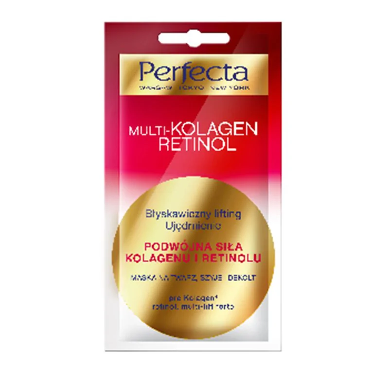 Perfecta Multi-Kolagen Retinol Maseczka na twarz szyję i dekolt 8 ml