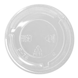 Pokrywka płaska do kubka fi 78 PET transparenta 50szt