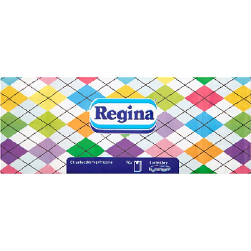 Regina Chusteczki higieniczne 4-warstwowe pikowane 10 paczek po 9 sztuk