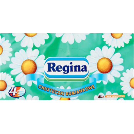 Regina Chusteczki kosmetyczne rumiankowe 4 warstwowe 96 sztuk