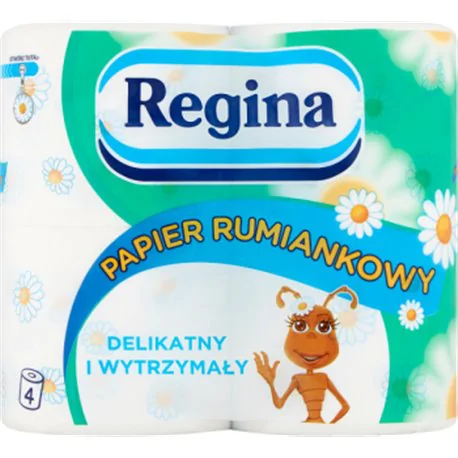 Regina Rumiankowy Papier toaletowy 3 warstwy 4 rolki