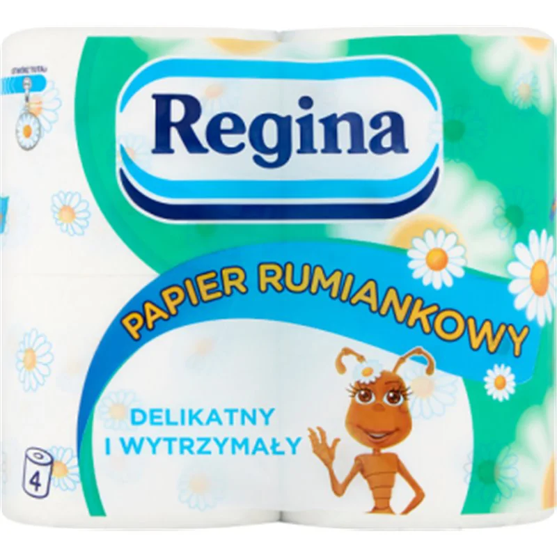 Regina Rumiankowy Papier toaletowy 3 warstwy 4 rolki