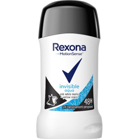 Rexona Invisible Aqua Antyperspirant w sztyfcie 40 ml