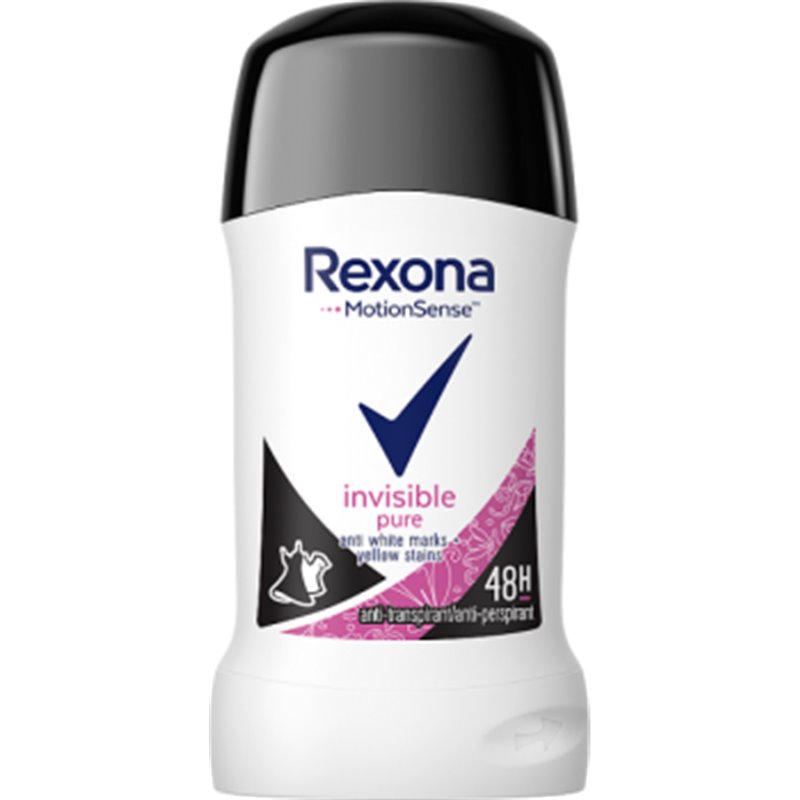 Rexona Invisible Pure Antyperspirant w sztyfcie 40 ml