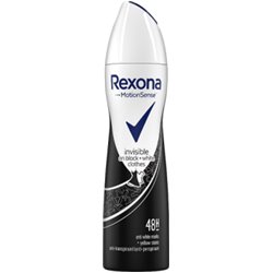 Rexona Men Invisible Black + White Antyperspirant w aerozolu 150 ml
