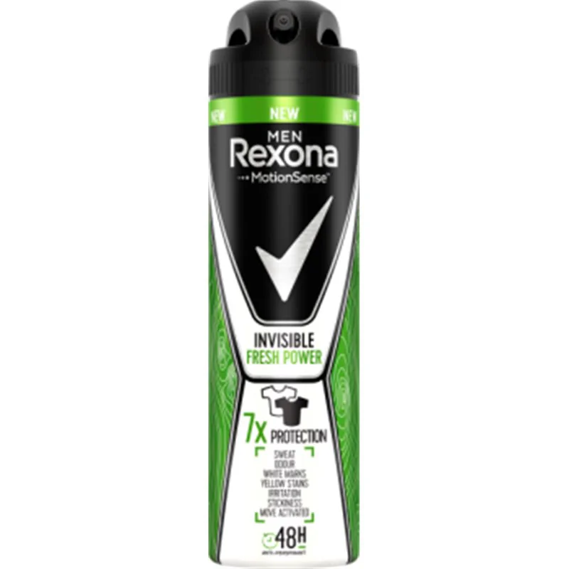 Rexona Men Invisible Fresh Power Antyperspirant w sprayu dla mężczyzn 150 ml