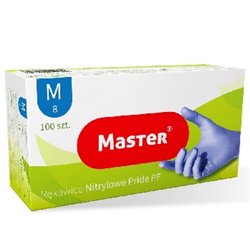 Rękawice nitrylowe Master M Bule Pride 100szt