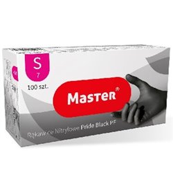 Rękawice nitrylowe Master S Black Pride 100szt