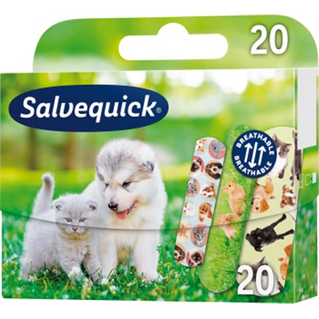 Salvequick Plastry dla dzieci Animals 20szt.