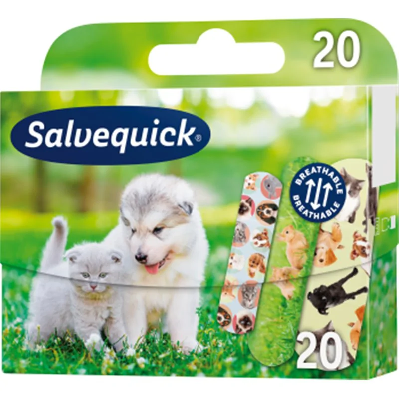 Salvequick Plastry dla dzieci Animals 20szt.