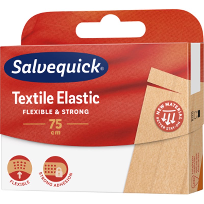 Salvequick Plastry do cięcia tekstylne Textile Elastic 75cm