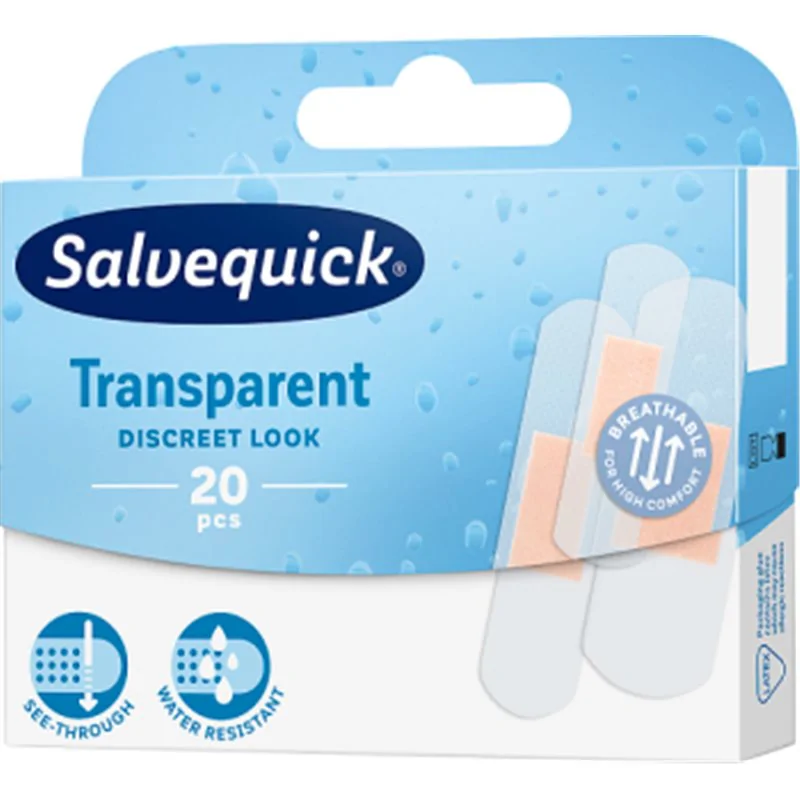 Salvequick Plastry przezroczyste Transparent 20szt.