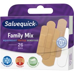 Salvequick Plastry rodzinny zestaw Family Mix 26szt.