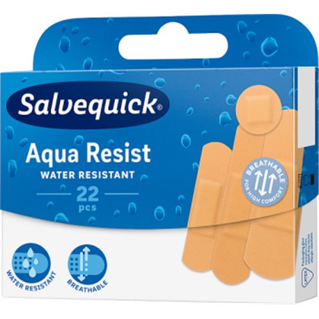 Salvequick Plastry wodoodporne Aqua Resist 22szt.