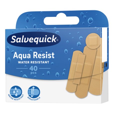 Salvequick Plastry wodoodporne Aqua Resist 40szt.