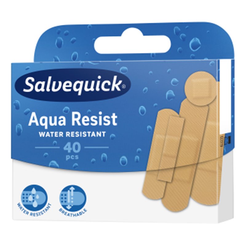 Salvequick Plastry wodoodporne Aqua Resist 40szt.