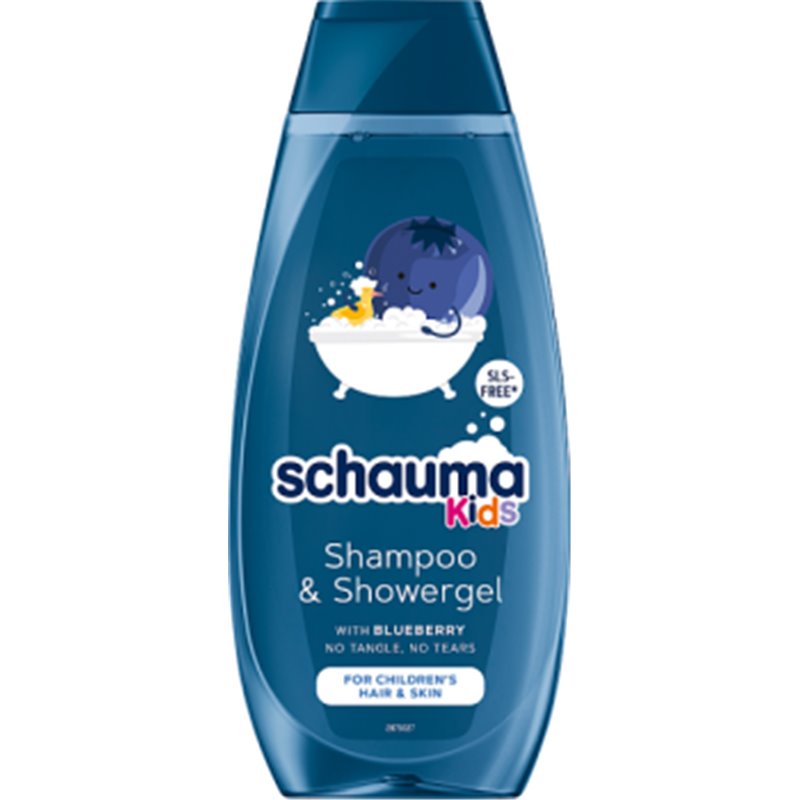 Schauma Kids Szampon do włosów i żel pod prysznic dla chłopców z ekstraktem z borówki 400 ml
