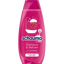 Schauma Kids Szampon i odżywka do włosów dla dziewczynek z ekstraktem z maliny 400 ml