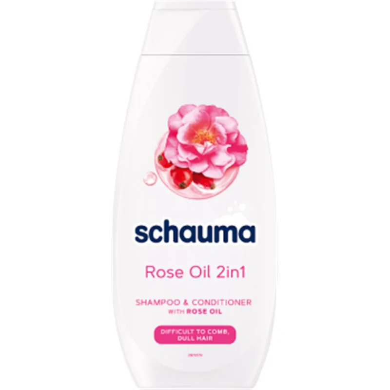 Schauma Rose Oil 2in1 Szampon i odżywka do włosów splątanych i matowych 400 ml